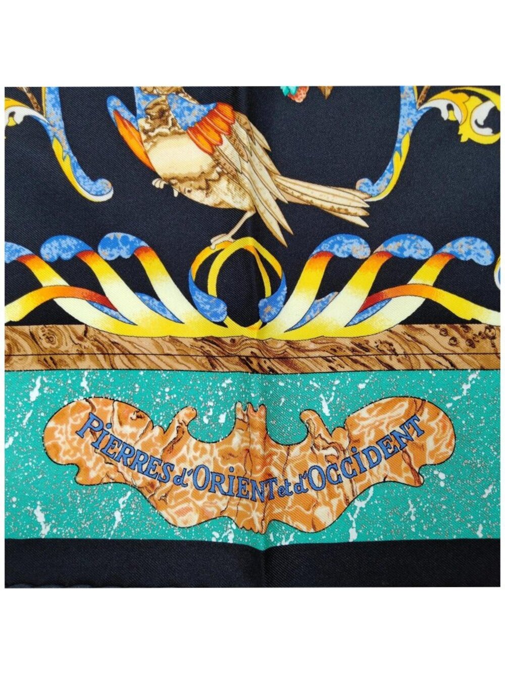 Authentic Hermès Pierres d’Orient Silk Carré 90 Scarf - Picture 8 of 10